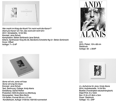 Jana Schulz - Andy Alanis Book+MC+LP+Print 27915