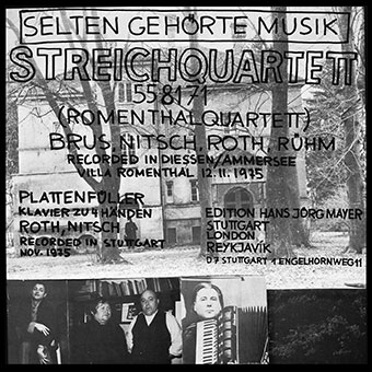 Selten Gehörte Musik - Streichquartett 558171 (Romenthalquartett) 2CD 27048