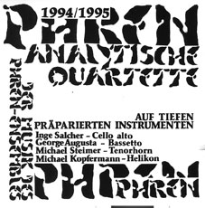 Phren - Analytische Quartette 1994/1995 CD 25999