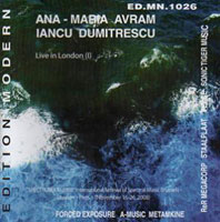 Iancu Dumitrescu / Ana-Maria Avram - Live in London (ED.MN. 1026) CD 22840