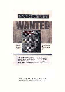 Maurice Lemaitre - Wanted Book 24941