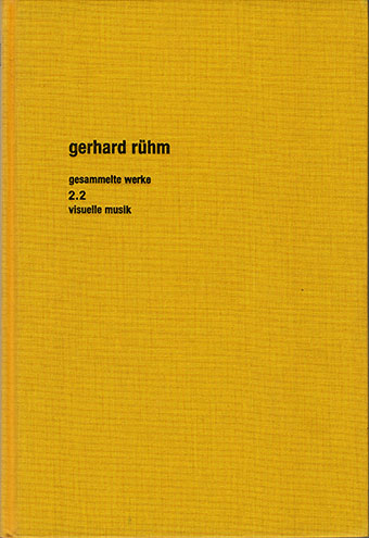 Gerhard Rühm - Visuelle Musik (Gesammelte Werke 2.2) Book 28264