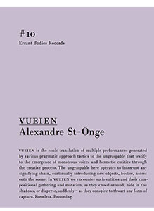 Alexandre St-Onge - Vueien CD+Booklet 27314